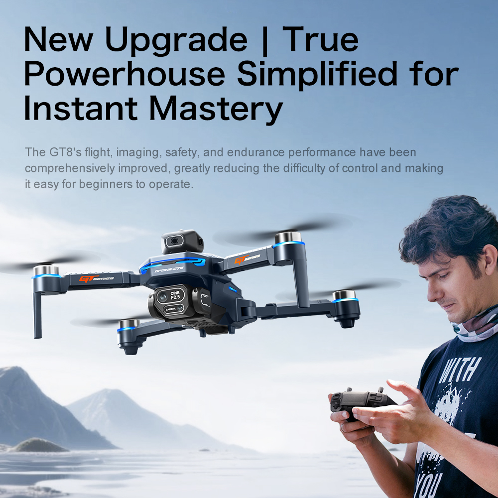 Original GT8 drone 8K HD dual  - Drone Photogrammetry recension och pris