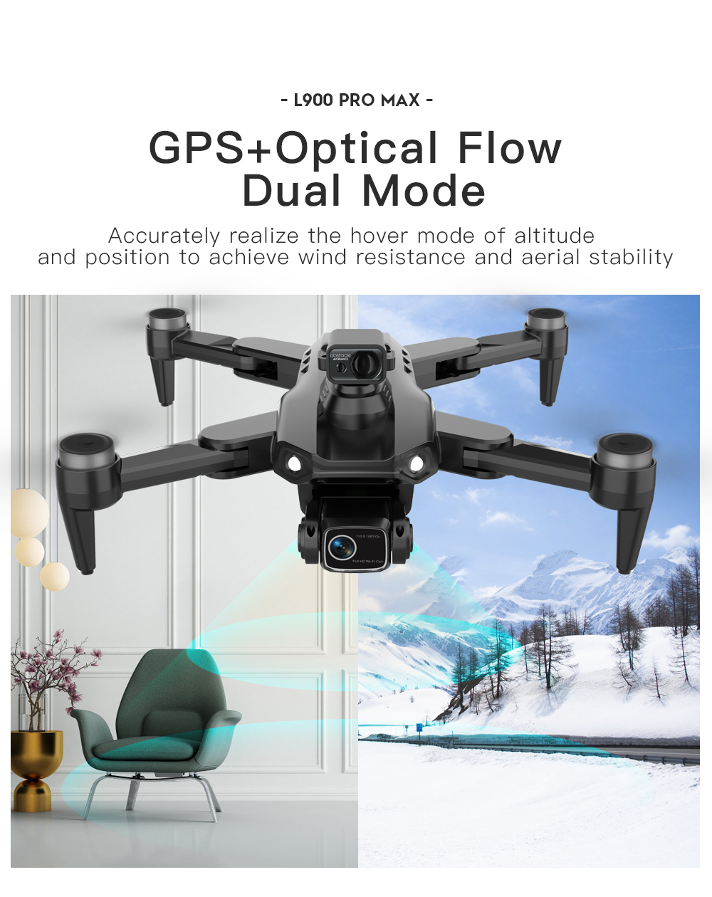 LYZRC L900 PRO MAX Laser obsta - Drone Photogrammetry recension och pris